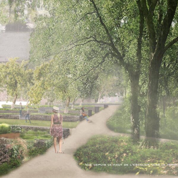 Douaire Vue verger 2018 06 18 1 scaled 2 | Geneviève Errembault, Architecte paysagiste à Bruxelles