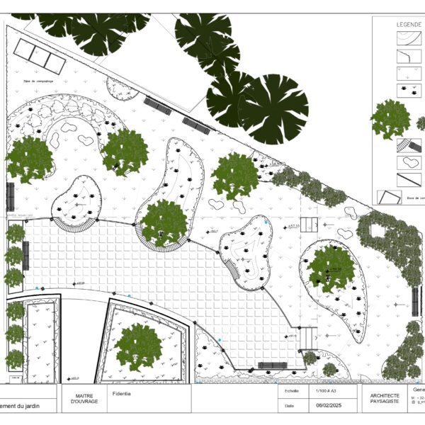 Oasis plan projet GE A3 100 250111 page 0001 | Geneviève Errembault, Architecte paysagiste à Bruxelles